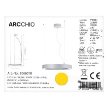 Arcchio - Lámpara de araña LED con cable PIETRO 2xLED/45W/230V