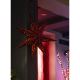 Decoración de Navidad LED LED/3xAA estrella rojo