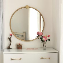 Espejo de pared AYNA 60 cm dorado