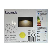 Lucande - Lámpara LED empotrable de exterior MITJA LED/3W/230V IP65
