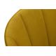 Silla de comedor BAKERI 86x48 cm amarillo/roble claro