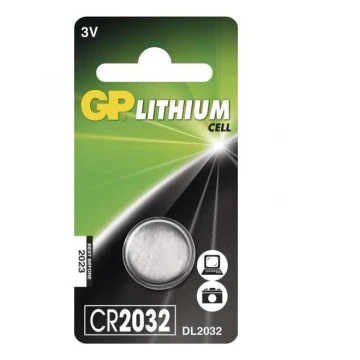 1 pz Pila de botón de litio CR2032 GP 3V/220mAh