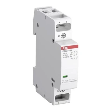 ABB 1SBE121111R0620 - Contactor de instalación bipolar ESB20-20N-06 20A 230V