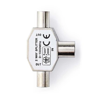 Adaptador coaxial 2xIEC