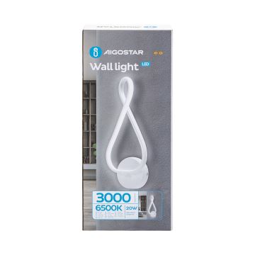 Aigostar - Aplique LED LED/20W/230V 6500K blanco
