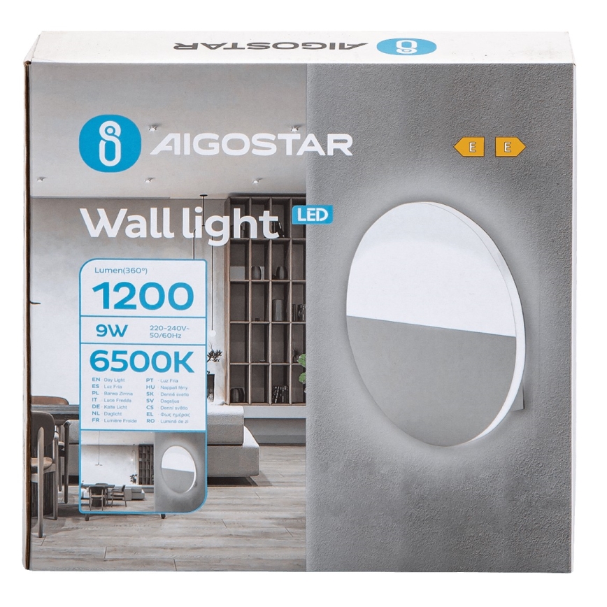 Aigostar - Aplique LED LED/9W/230V 6500K blanco