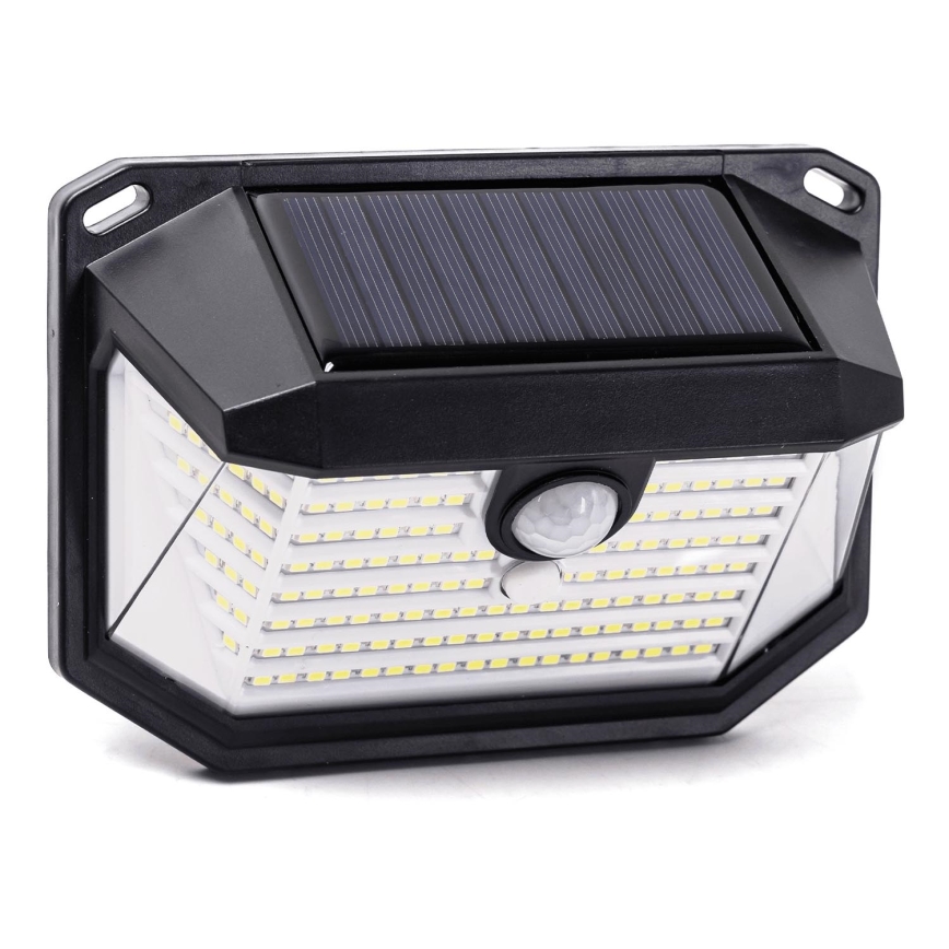 Aigostar - Aplique LED solar con sensor LED/0,8W/5,5V 6500K IP65