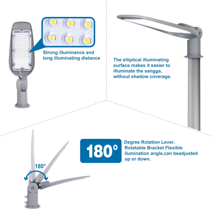 Aigostar - Farola LED LED/50W/230V 6500K IP65