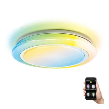 Aigostar - Lámpara de baño LED RGBW regulable LED/39W/230V 50 cm Wi-Fi IP44