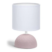 Aigostar - Lámpara de mesa 1xE14/40W/230V rosa/blanco