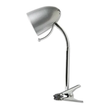 Aigostar -  Lámpara de mesa con clip 1xE27/11W/230V plata/cromo