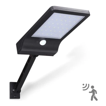 Aigostar - Lámpara solar LED con sensor LED/2,3W/5,5V IP65