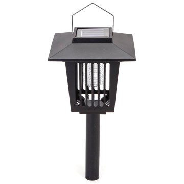 Aigostar - Lámpara solar LED con una trampa para insectos LED/0,03W/1,2V 55,2cm negro 6500K IP44