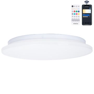 Aigostar - Plafón LED de baño LED/18W/230V 3000-65000K IP44 + control remoto