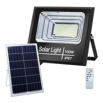 Aigostar - Proyector solar LED regulable LED/100W/3,2V IP67 + CR