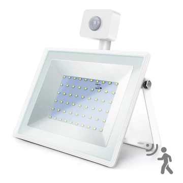 Aigostar - Reflector LED con sensor LED/50W/230V 6400K IP65 blanco