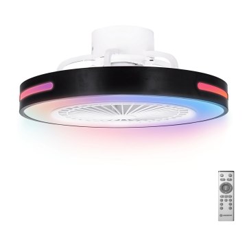 Aigostar - Ventilador de techo LED RGB regulable LED/40W/230V 2700-6500K + control remoto