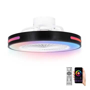 Aigostar - Ventilador de techo LED RGB regulable LED/40W/230V 2700-6500K Wi-Fi + control remoto