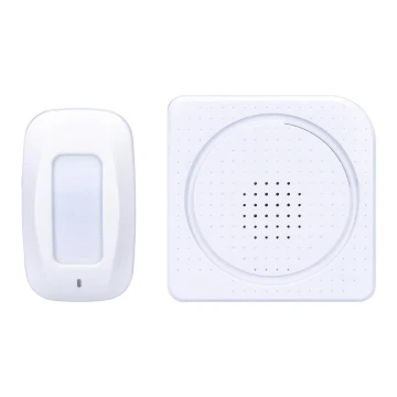 Alarma 230V con sensor de movimiento inalámbrico 3xAAA/5V blanco