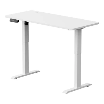 Altura ajustable mesa LEVANO 140x60 cm blanco