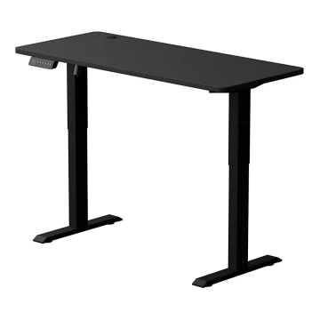 Altura ajustable mesa LEVANO 140x60 cm negro