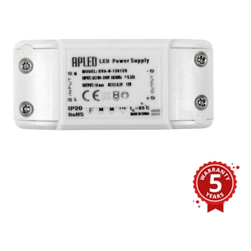 APLED - LED Transformador eléctrico DRIVER 12W/12V/1A