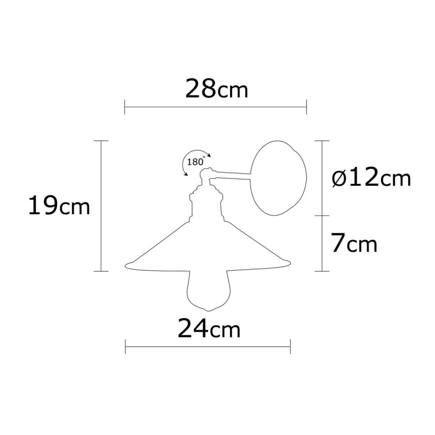 Aplique BERCESTE 1xE27/40W/230V