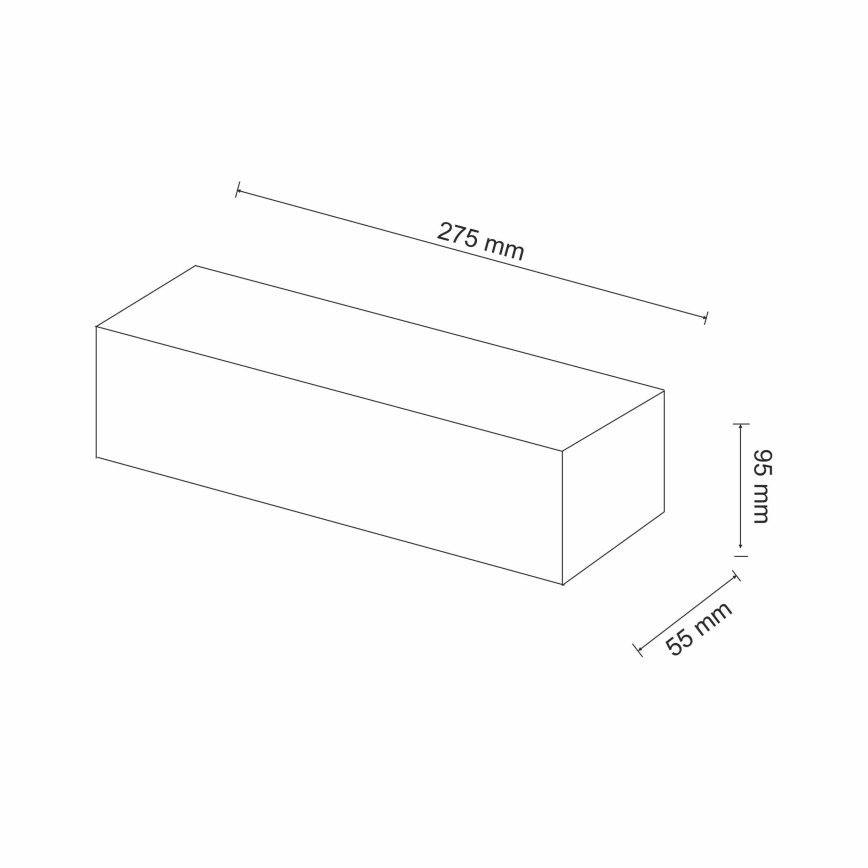 Aplique CEGIELKA 1xE14/12W/230V yeso/blanco