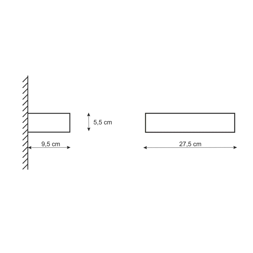 Aplique CEGIELKA 1xE14/12W/230V yeso/blanco