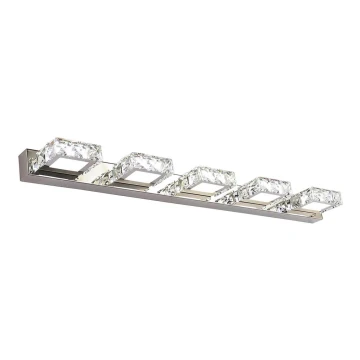 Aplique cristal LED ROMANCE 5xLED/3W/230V cromo