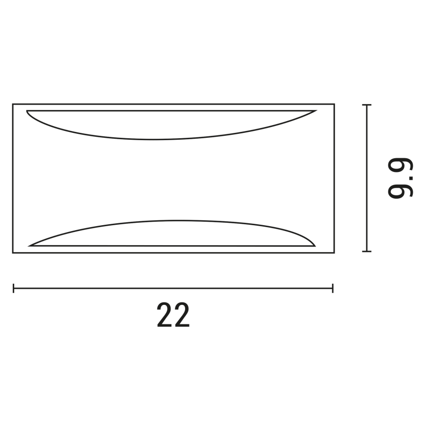 Aplique de exterior 1xE27/10W/230V IP54 gris