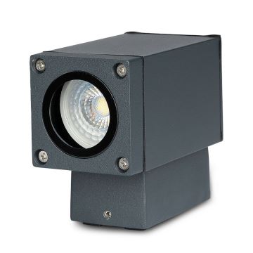 Aplique de exterior 1xGU10/20W/230V IP44 gris