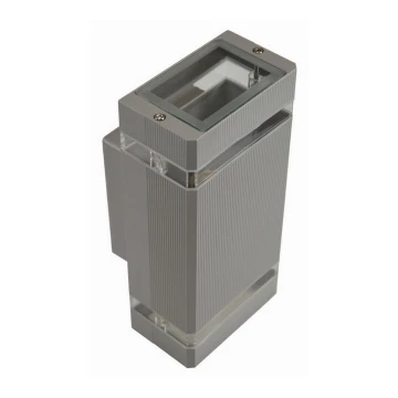 Aplique de exterior LITEK 2xGU10/30W/230V IP44 gris