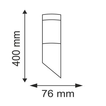 Aplique de exterior OSLO 1xE27/10W/230V IP44