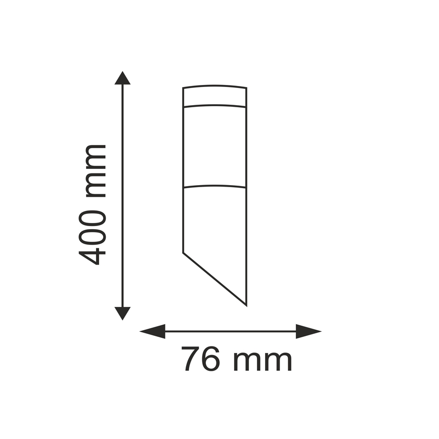 Aplique de exterior OSLO 1xE27/10W/230V IP44