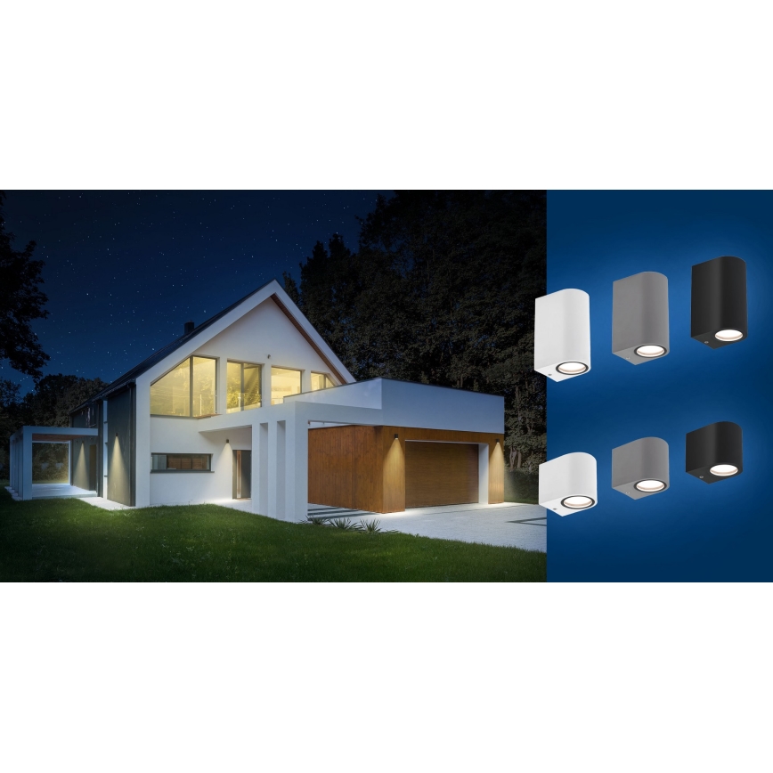 Aplique de exterior PARETE 1xGU10/6W/230V IP54 negro