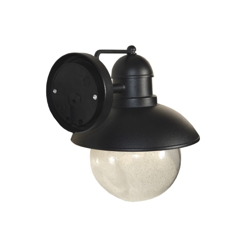 Aplique de exterior WILDA 1xE27/60W/230V IP44 negro