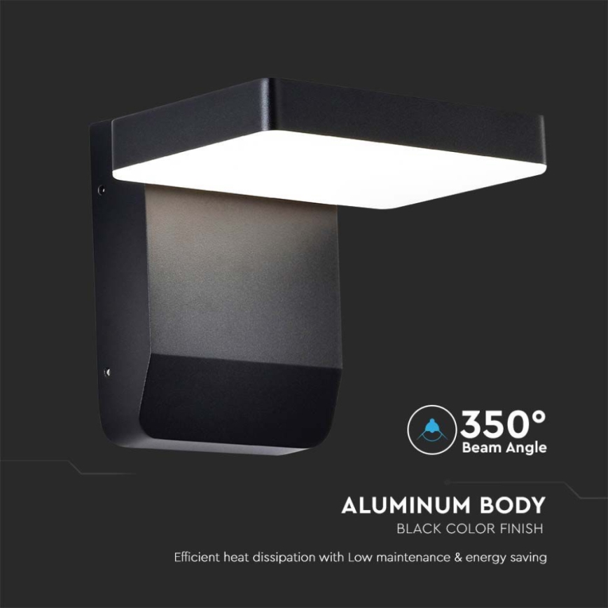 Aplique flexible LED de exterior LED/17W/230V IP65 3000K negro