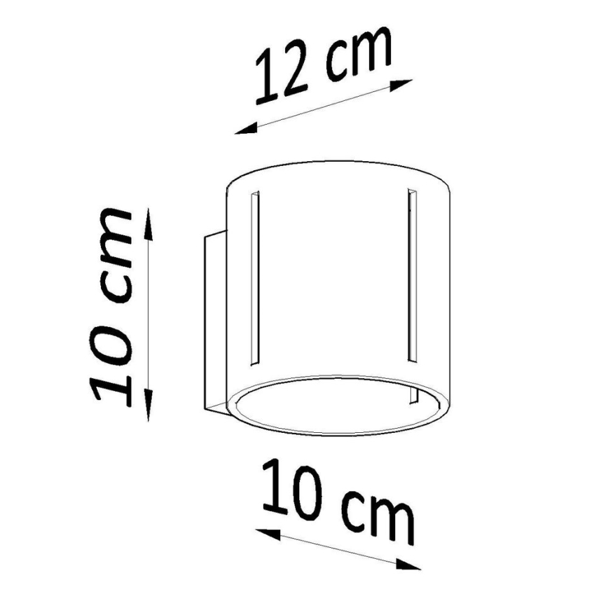 Aplique INEZ 1xG9/40W/230V blanco