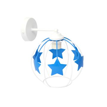 Aplique infantil STARS 1xE27/15W/230V azul/blanco