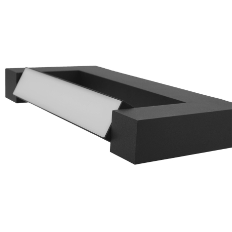 Aplique flexible LED de exterior 2xLED/16W/230V IP54 90 cm negro
