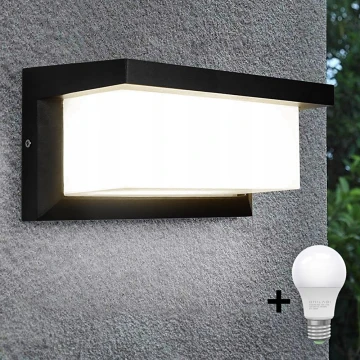 Aplique LED para exterior NEELY 1xE27/10W/230V 3000K IP54 negro