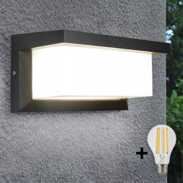 Aplique LED para exterior NEELY 1xE27/9W/230V 3000K IP54 antracita