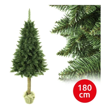 Árbol de Navidad en un tronco de 180 cm abeto