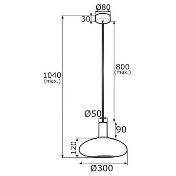 Argon 4358 - Lámpara colgante SAGUNTO 1xE27/15W/230V diá. 30 cm latón