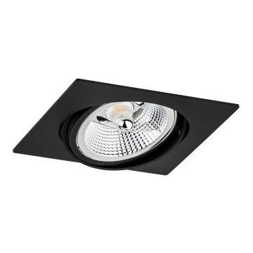 Argon 4746 - Lámpara empotrada OLIMP 1xGU10-AR111/12W/230V negro