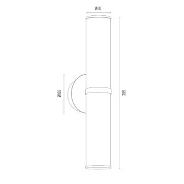 Argon 7203 - Aplique HAMPTON 2xE14/7W/230V dorado