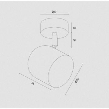 Argon 8260 - Foco ISOLA 1xGU10/5W/230V