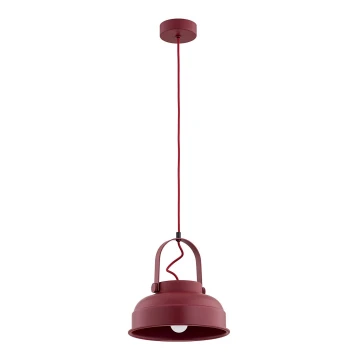 Argon 8286 - Lámpara colgante DAKOTA 1xE27/15W/230V rojo