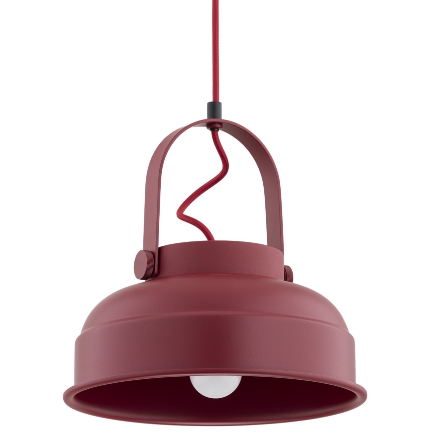 Argon 8286 - Lámpara colgante DAKOTA 1xE27/15W/230V rojo